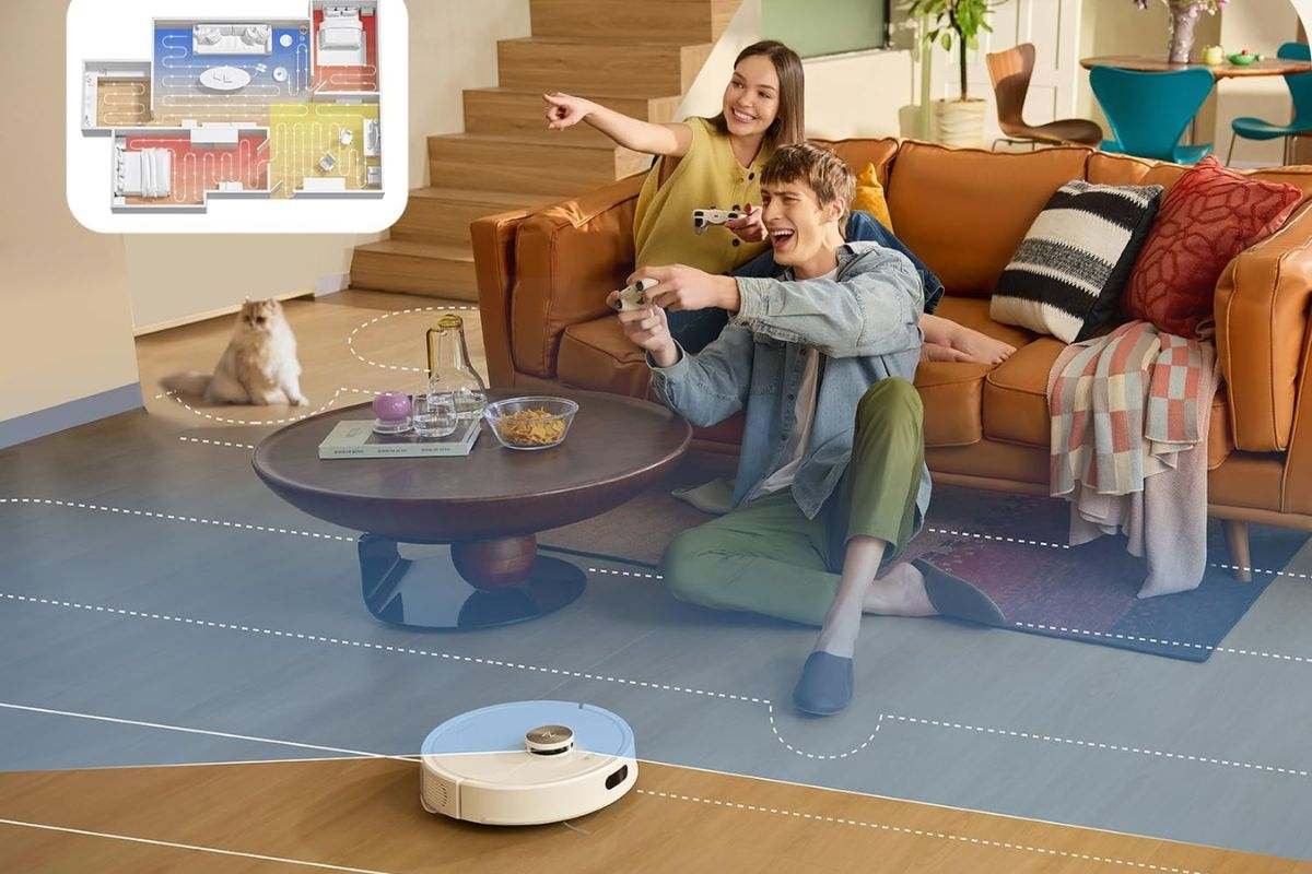 Robot aspirador escaneando